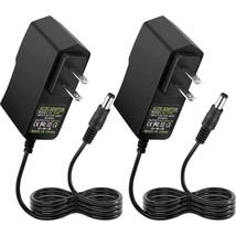 2 Pack 12V 1A Ac/Dc Power Supply, 100-240V Ac To Dc 12V 1A Power Adapter, 12W 12 - £14.87 GBP