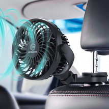 USB Powered Car Circulator Fan With Multi-Directional Hook 4 Speed NEW - £24.52 GBP