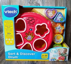 VTECH Sort &amp; Discover Drum Kids Toy Shape Sorter Musical Language &amp; Motor Skills - £11.63 GBP