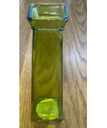 Green Glass Vase 7.7 Inches Tall Christmas/Birthday/All Seasons-New-SHIP... - $15.89