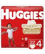 HUGGIES, Little Snuggles Diapers, Skin Protection, SIZE 4,22-37lb, 22pc  - $21.00