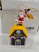 2015 Pittsburgh Steelers Santa Claus Christmas Ornament w/ box - £31.28 GBP