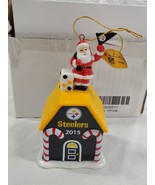 2015 Pittsburgh Steelers Santa Claus Christmas Ornament w/ box - £30.92 GBP