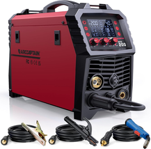 ARCCAPTAIN MIG Welder, 200Amp 6 in 1 Gas Mig/Gasless Flux Core Mig/Stick/Lift Ti - £619.88 GBP