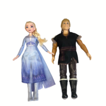 Anna and Kristoff Dolls Frozen 2 Disney Store 11 inch Poseable Limbs Out... - £31.23 GBP