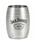 Jack Daniel&#39;s 2-Chamber Metal Barrel Jigger Silver - $21.98