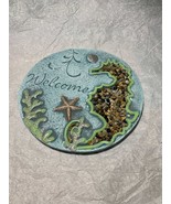 Scratch &amp; Dent Welcome Decorative Coastal Stepping Stone or Wall Hanging - £26.92 GBP