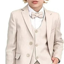 Lilax Boys Formal Suit 5 Piece Outfit / Suit Set / Dress Up Beige - $24.75