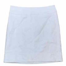 Talbots Pencil Skirt Size 2 White Cotton Stretch Blend Fully Lined Womens 28X18 - £15.81 GBP