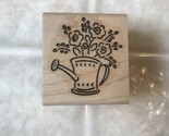 Stampin Up! Flowers in Watering Can Rubber Stamp - $7.74