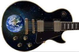 Sticka Steves Guitar Skin Axe Wrap Reskin Major Tom Planet Earth GS 332 - $45.05