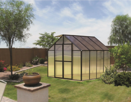 8&#39; x 8&#39; Black Monticello Greenhouse by Riverstone - Free Shipping - $3,699.99