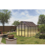 8&#39; x 8&#39; Black Monticello Greenhouse by Riverstone - Free Shipping - $3,699.99