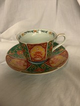 Japanese Arita Imari Porcelain Tea Cup and Saucer - £8.99 GBP