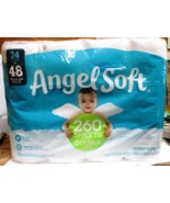 Angel Soft 24 Double Rolls equals 48 regular Rolls - 260 2 ply sheets pe... - £15.63 GBP