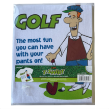 GOLF The Most Fun You Can Have With Your Pants On! White T-Shirt Men&#39;s S... - £11.18 GBP