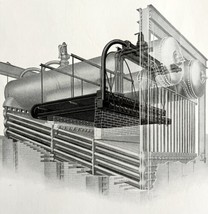 Babcock Wilcox Superheater Boiler Phantom View 1923 Steam Industrial DWZ5C - £20.09 GBP