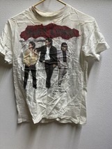 Vintage Huey Lewis and the News Band Shirt - 80s Single Stitch M Stains - £39.41 GBP