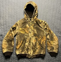 Carhartt Realtree Hardwoods Camo Jacket No Tag Hood Full Zip Hunting - $40.00