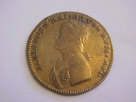 1813 German Russian Coin Kaiser Alexander Von Russland Brass Jeton Rechenpfennig - £239.80 GBP