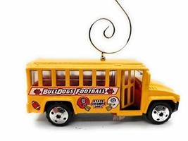 Football School Bus Car Custom Christmas Ornament 1:64 Diecast Yellow - $19.24