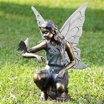SPI Home- San Pacific Intl 34024 Grace Garden Sculpture - Fairy And Butterfly - £460.44 GBP