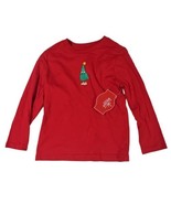 Holiday Time Girls Red  Christmas Tree Long Sleeve Shirt XS (4-5) NWT - £6.25 GBP