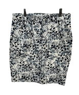 Westport Womens Blue White Floral And Butterflies Stretch Mini Skirt Size 6 - £10.39 GBP