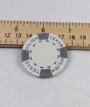 Gray &amp; White Big Slick Texas Hold&#39;em Poker Chip  - $4.95