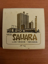 Hotel Sahara Las Vegas Nevada Vintage Matchbook Cover - £7.97 GBP
