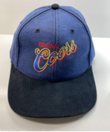 Coors Original Beer Adj Back Trucker Hat Dark Blue Gold Red Embroider Lo... - £15.47 GBP