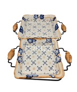 Temp-Tations Provance Ceramic Ovenware Set With Rattan Trivets - $87.50