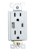 Functional Hardwired USB Charging Receptacle Outlet Wifi 4K UHD Camera - £319.02 GBP