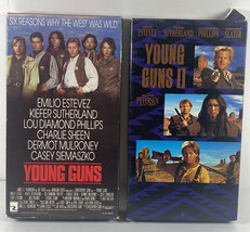Young Guns VHS 1989 &amp; Young Guns II 1995 Lot Of 2 Tapes Emilio Estevez W... - £6.20 GBP