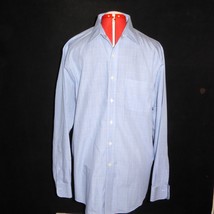 Brooks Brothers 346 Blue White Plaid Button Front Dress Shirt Mens Size ... - £19.42 GBP