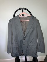 Lubiam Gray Striped Wool Blazer Jacket - Size 52R (Italy) Sport Coat Vin... - £27.09 GBP