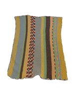 Vintage Hand Crafted Multi Color Striped Crochet Afghan Throw Blanket 35... - £19.83 GBP