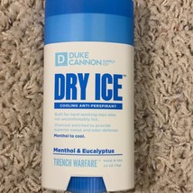 NOS Dry Ice Cooling Antiperspirant Menthol Eucalyptus Duke Cannon Trench Warfare - £22.03 GBP