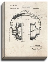 Headphones Patent Print Old Look on Canvas - $39.95+