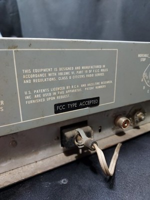 Little Fone CB-3A - Hallicrafters CB Radio Transceiver 110VAC or 12 VDC 4.7a Item image 10