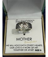 Footnotes Sterling Silver Mother Daughter Rose Gold Heart Sterling Silve... - $29.69