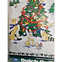 MH Quick Quilt Kit Christmas Tree Wall Hanging or Quilt 32 x 42 - $19.79