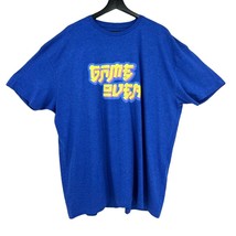 Mens T-shirt Blue &quot;Game Over&quot; DVISION Gaming Graphic Sz XXL Mens Plus 2XL - £12.66 GBP