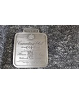 Vintage 1975 Belt Buckle BERGAMOT PEWTER CANADIAN CLUB WHISKEY for 1.7&quot; ... - $15.81 CAD