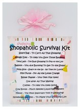 Shopaholic Survival Kit - Fun, Novelty Gift &amp; Greetings Card / Secret Santa - £6.45 GBP