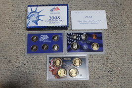 14 Coins 2008 S United States Mint Clad Gem Proof Set High Grade Box &amp; P... - £24.13 GBP