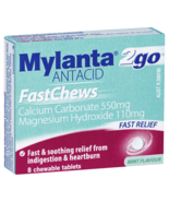 Mylanta 2Go Antacid FastChews 8 Tablets – Mint Flavour - £53.62 GBP