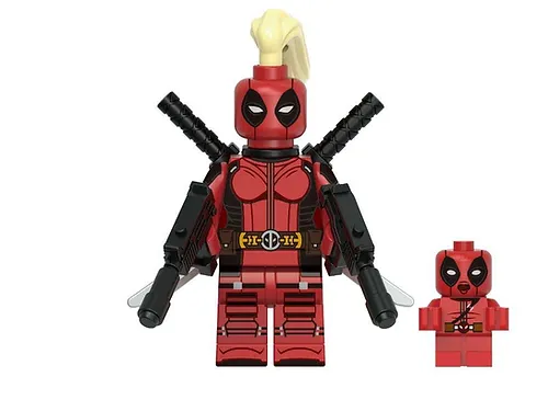 Lady Deadpool with Baby Marvel Minifigure - $6.20