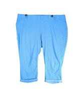 Terra &amp; Sky Casual Pull-On Blue Capri Pants Women&#39;s Plus Size 4X Stretch... - $365.04 MXN