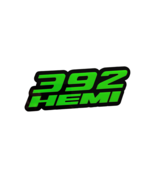 392 HEM ICar Emblems 2x Green Black 392 Side Car Fender Badges 3D for 39... - $26.99